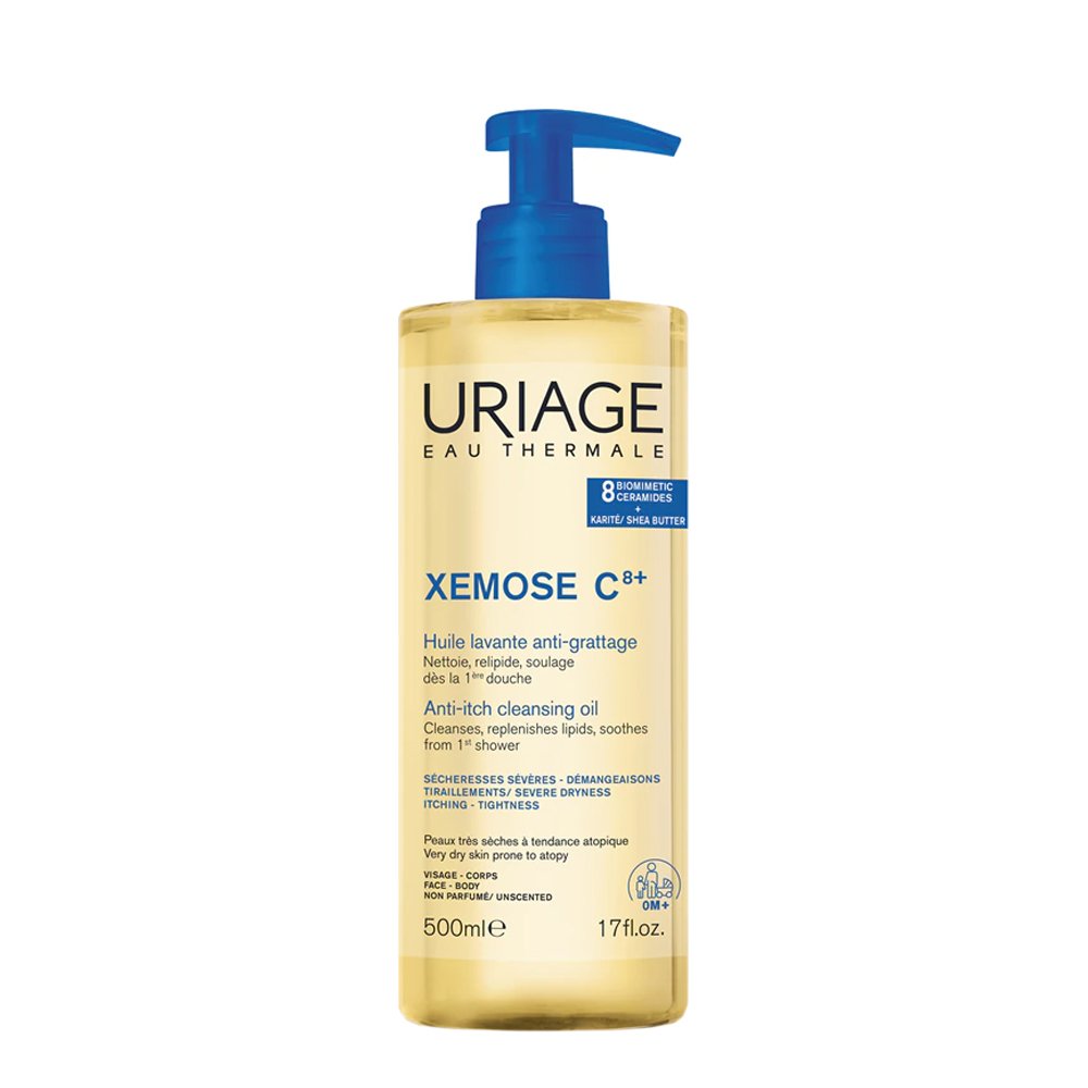 Uriage Xémose C8+ Óleo de Limpeza Anti-Comichão 500mL